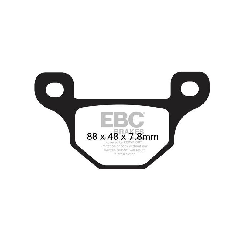 Klocki hamulcowe EBC FA481 (kpl. na 1 tarcze) Klocki hamulcowe EBC FA481 (kpl. na 1 tarcze)