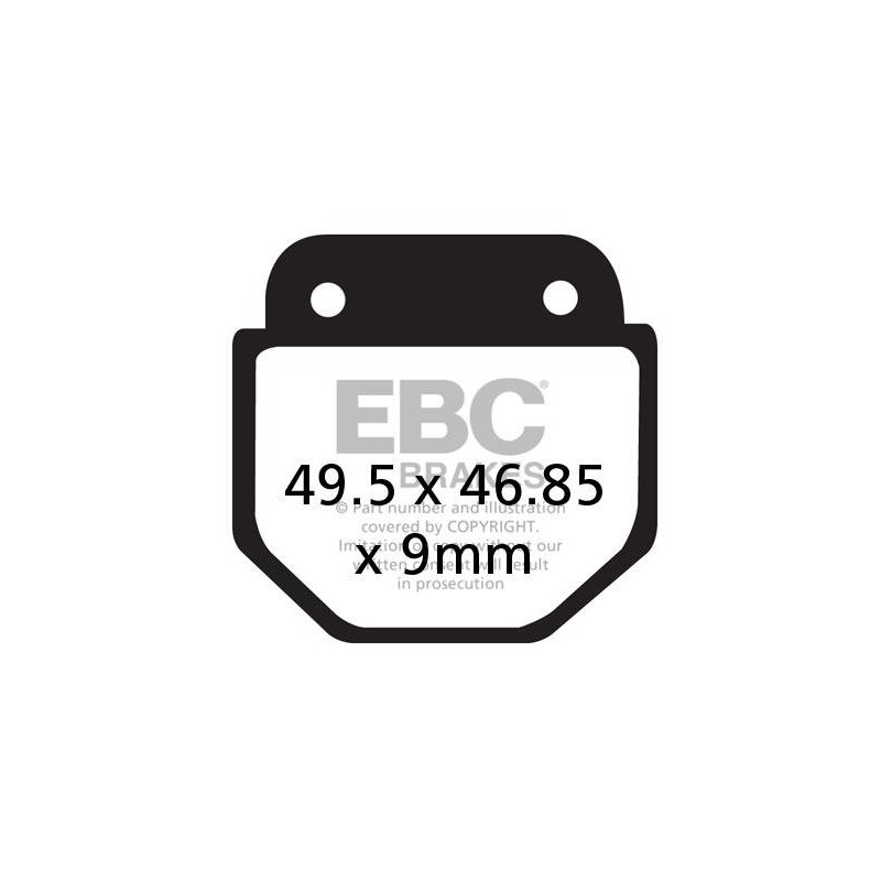 Klocki hamulcowe EBC FA486 (kpl. na 1 tarcze) Klocki hamulcowe EBC FA486 (kpl. na 1 tarcze)