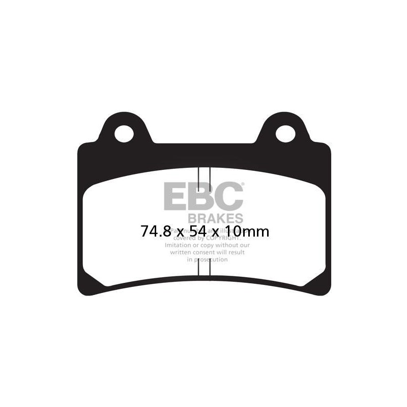Klocki hamulcowe EBC FA123V V-PAD (kpl. na 1 tarcze) Klocki hamulcowe EBC FA123V V-PAD (kpl. na 1 tarcze)