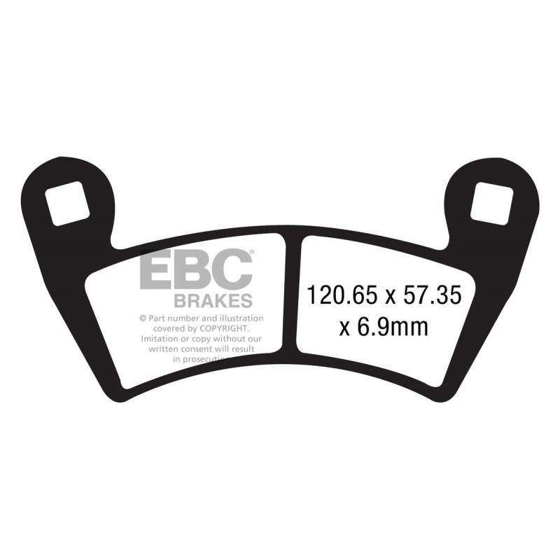 Klocki hamulcowe EBC FA452R (kpl. na 1 tarcze) Klocki hamulcowe EBC FA452R (kpl. na 1 tarcze)