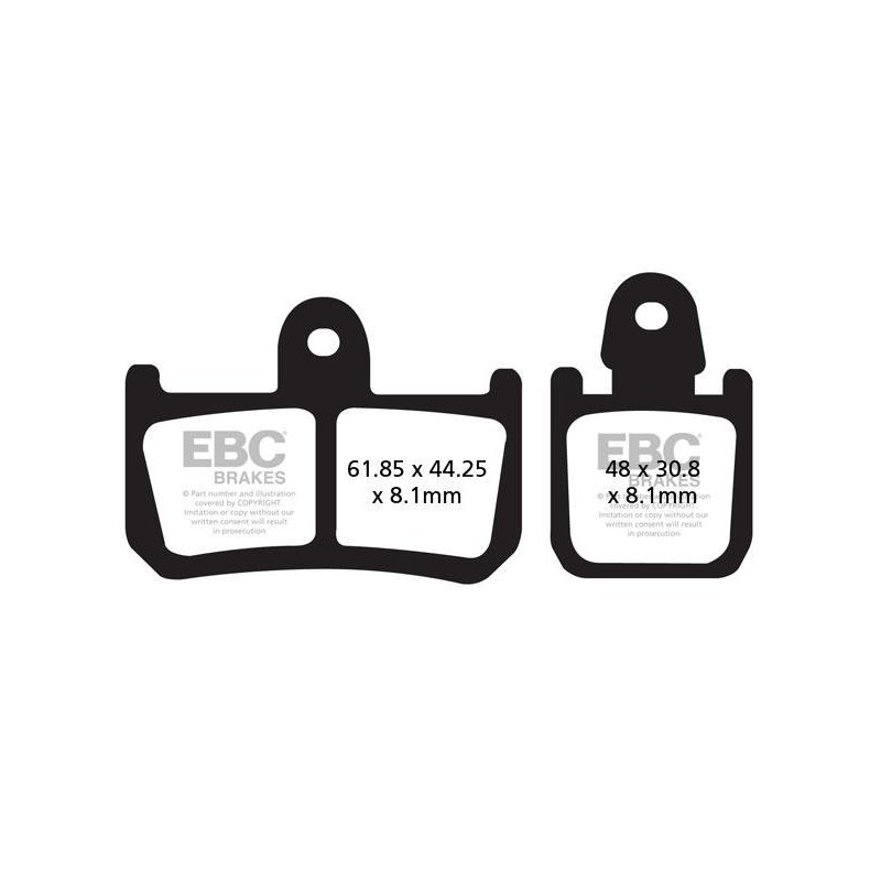 Klocki hamulcowe EBC FA442/4 (kpl. na 1 tarcze) Klocki hamulcowe EBC FA442/4 (kpl. na 1 tarcze)