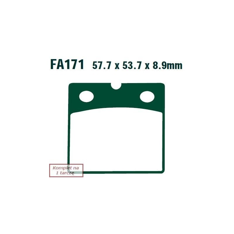 Klocki hamulcowe EBC FA171V V-PAD (kpl. na 1 tarcze) Klocki hamulcowe EBC FA171V V-PAD (kpl. na 1 tarcze)