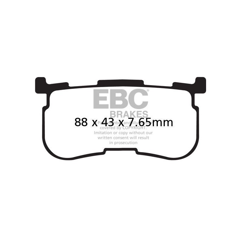 Klocki hamulcowe EBC FA641/4 (kpl. na 1 tarcze) Klocki hamulcowe EBC FA641/4 (kpl. na 1 tarcze)