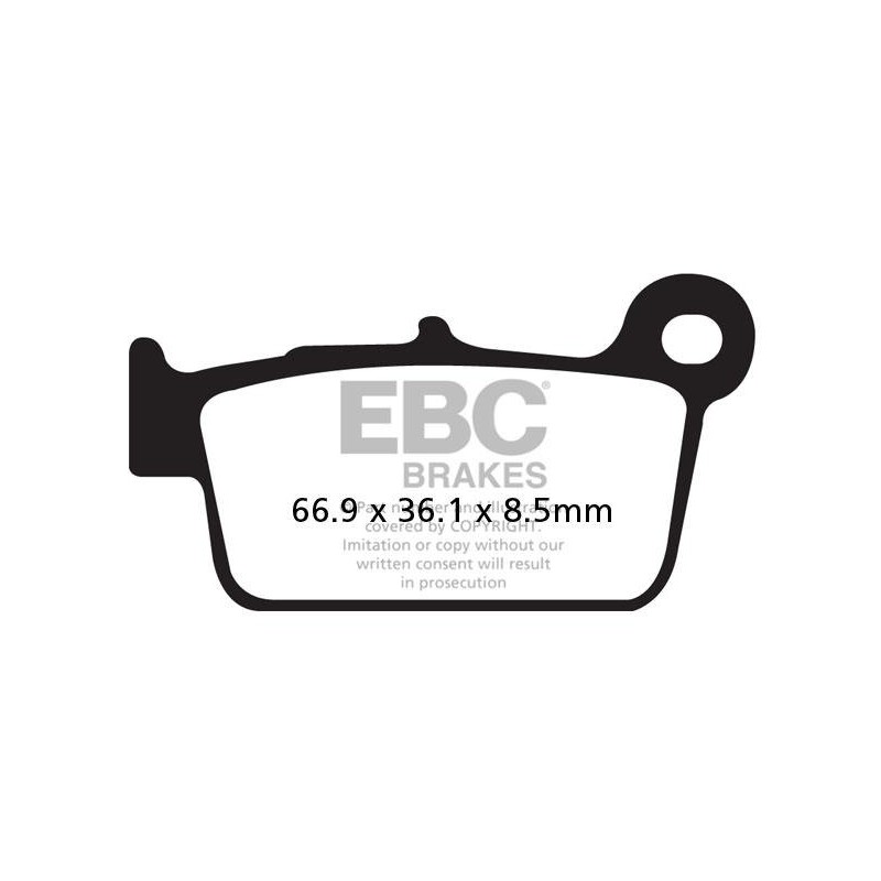 Klocki hamulcowe EBC FA367/2TT (kpl. na 1 tarcze) Klocki hamulcowe EBC FA367/2TT (kpl. na 1 tarcze)