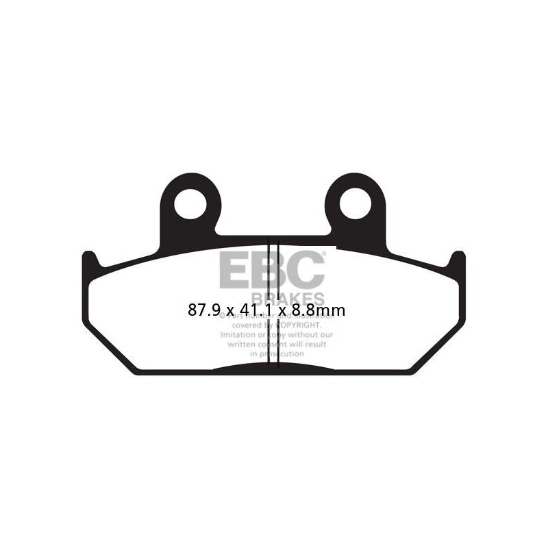 Klocki hamulcowe EBC FA124 (kpl. na 1 tarcze) Klocki hamulcowe EBC FA124 (kpl. na 1 tarcze)