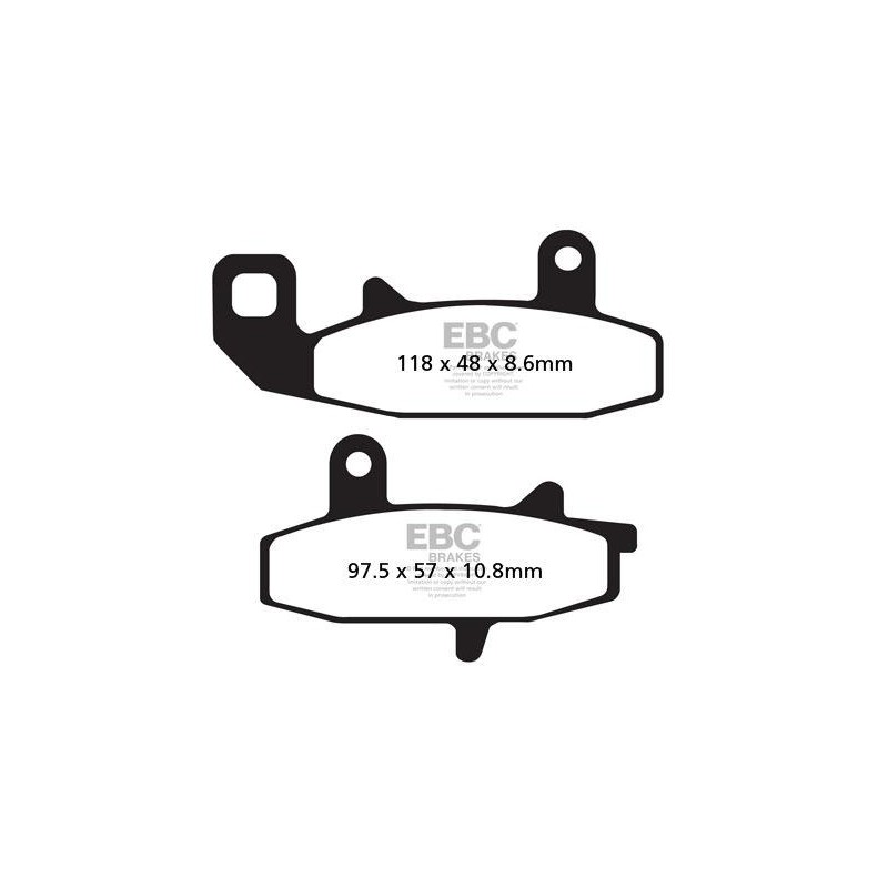 Klocki hamulcowe EBC FA147 (kpl. na 1 tarcze)