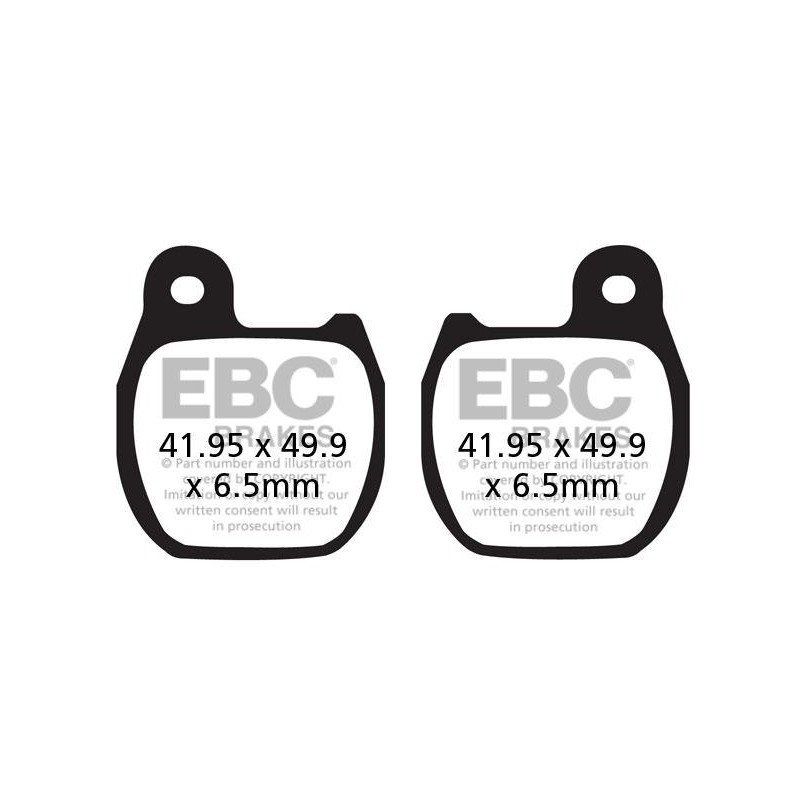 Klocki hamulcowe EBC FA624TT (kpl. na 1 tarcze)