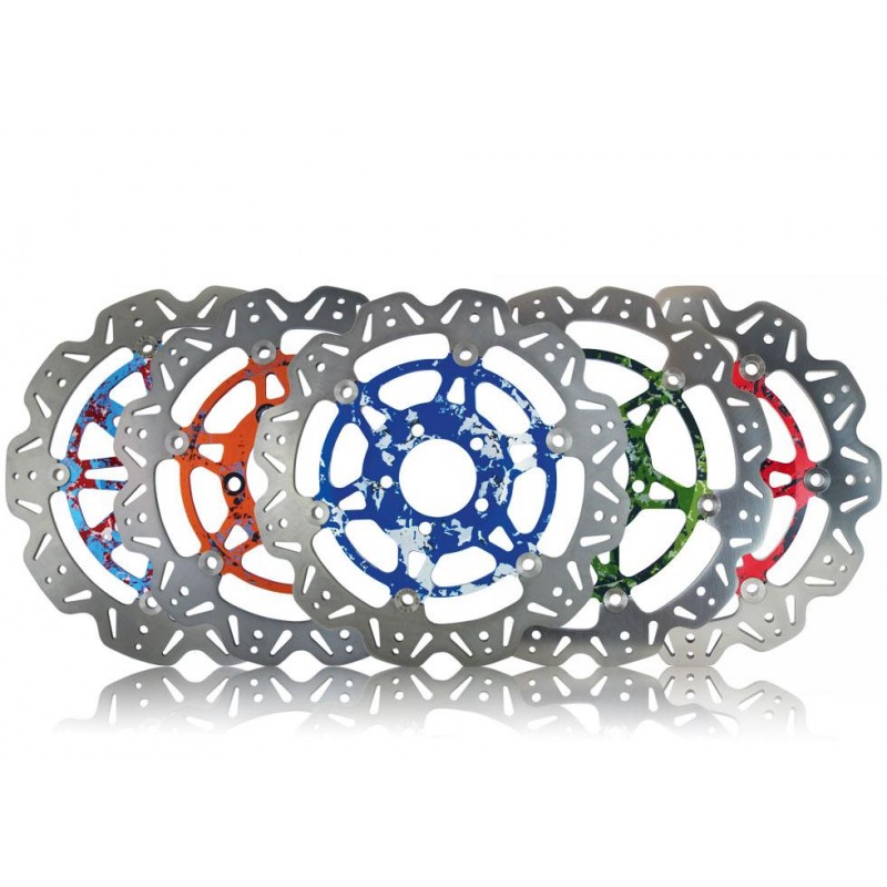 Tarcza hamulcowa motocyklowa EBC VR3091CHBR Suzuki M1800R 06-13 kolor Jasny Niebieski, Czerwony i Bi