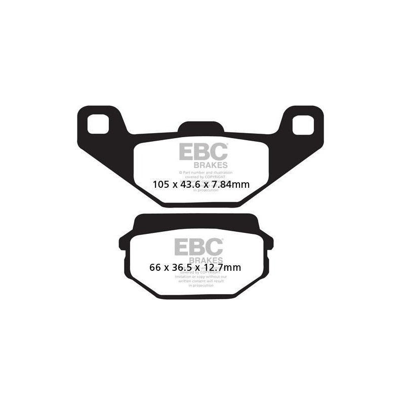 Klocki hamulcowe EBC FA297 (kpl. na 1 tarcze)