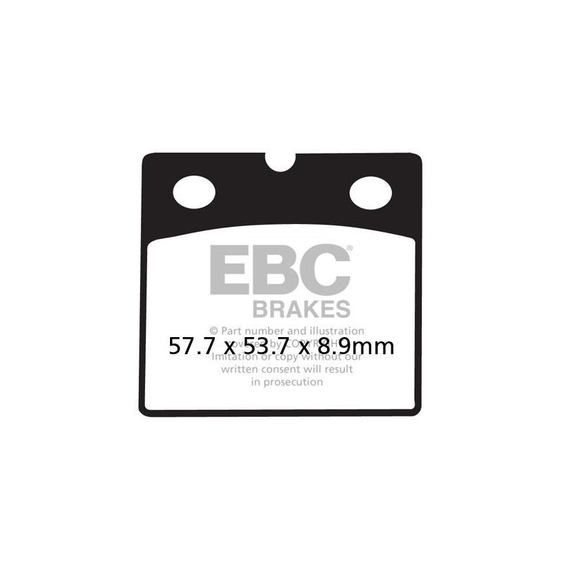 Klocki hamulcowe EBC FA171HH wzmacniane (kpl. na 1 tarcze)