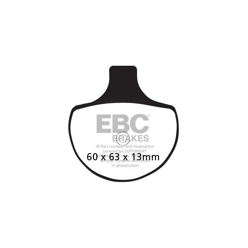 Klocki hamulcowe EBC FA094HH wzmacniane (kpl. na 1 tarcze)