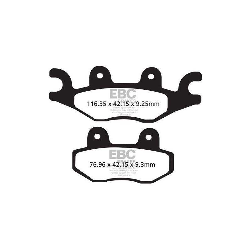 Klocki hamulcowe EBC FA484TT (kpl. na 1 tarcze)