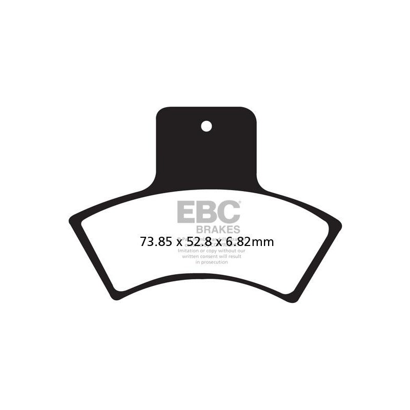 Klocki hamulcowe EBC FA270R (kpl. na 1 tarcze)