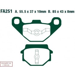 Klocki hamulcowe EBC FA251...