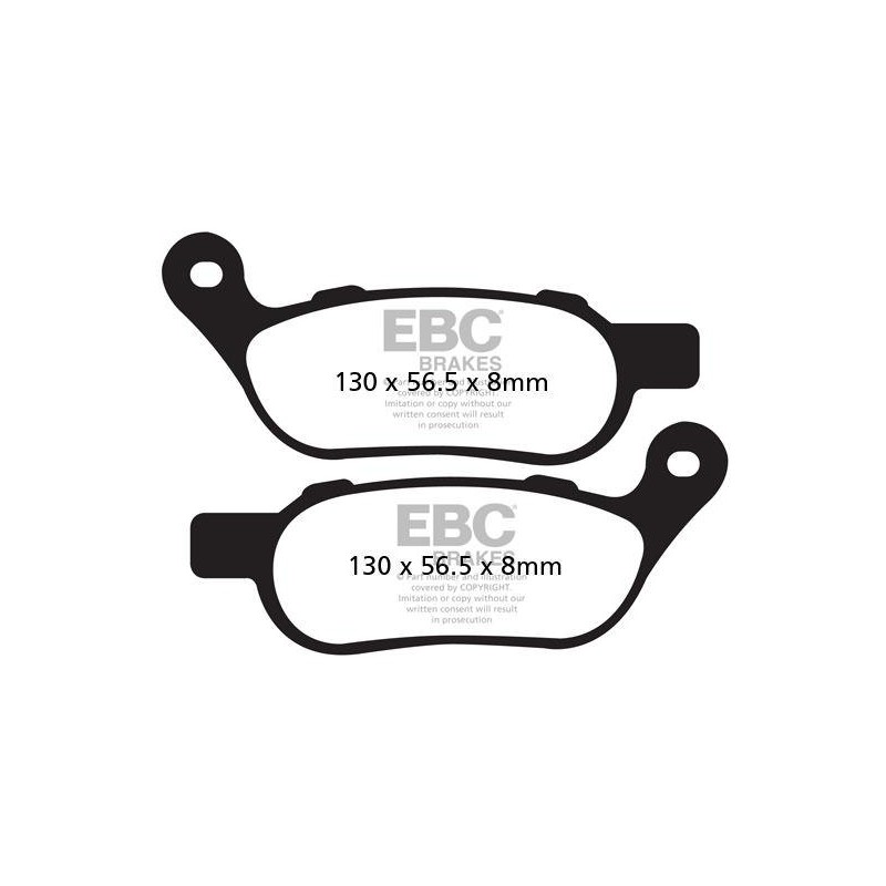 Klocki hamulcowe EBC FA458HH wzmacniane (kpl. na 1 tarcze)