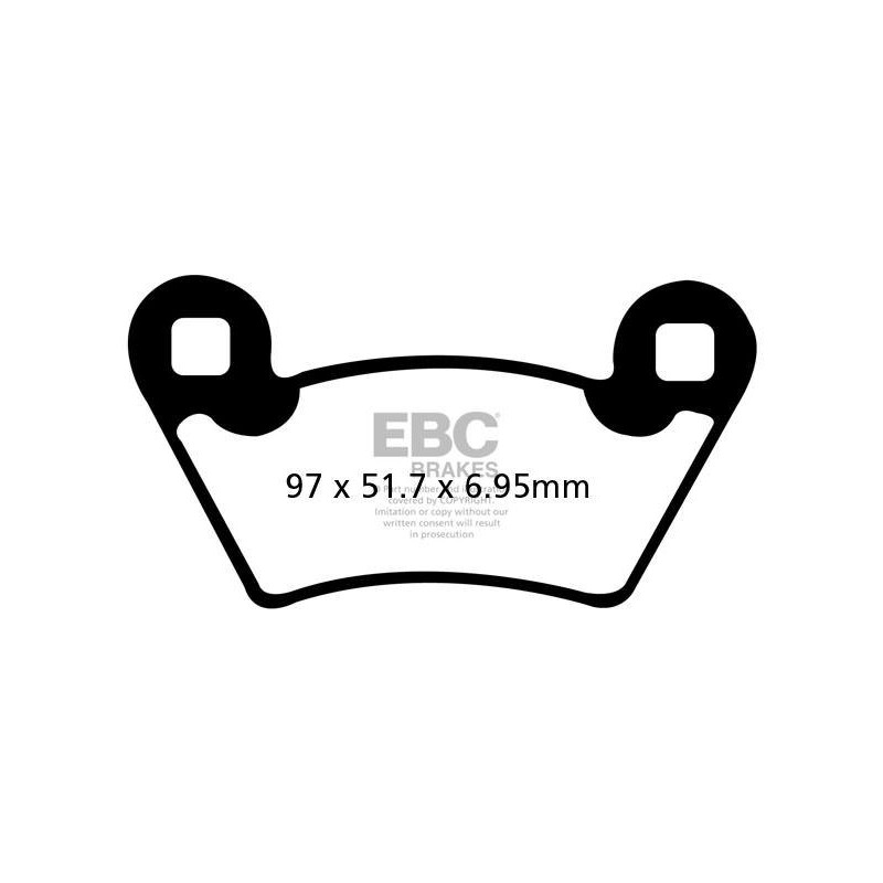 Klocki hamulcowe EBC FA354R (kpl. na 1 tarcze)