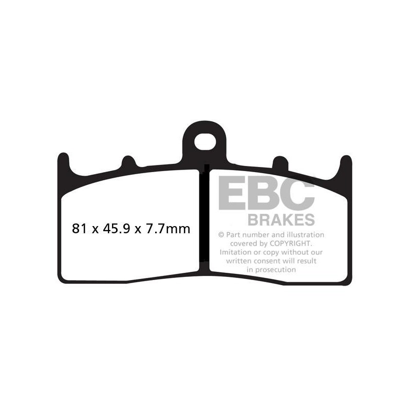 Klocki hamulcowe EBC FA294HH wzmacniane (kpl. na 1 tarcze)