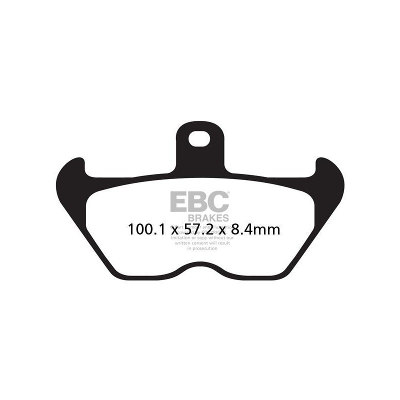 Klocki hamulcowe EBC FA407HH wzmacniane (kpl. na 1 tarcze)