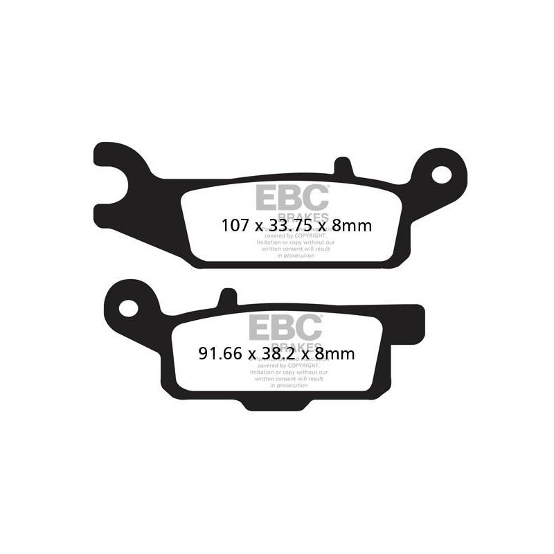 Klocki hamulcowe EBC FA444TT (kpl. na 1 tarcze)