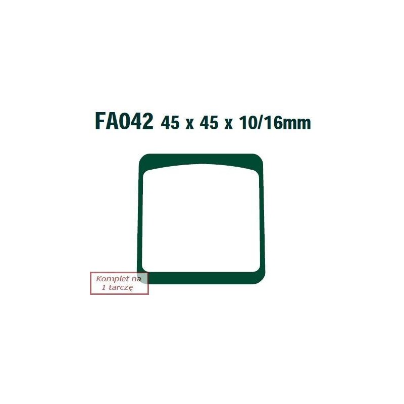 Klocki hamulcowe EBC FA042 (kpl. na 1 tarcze)