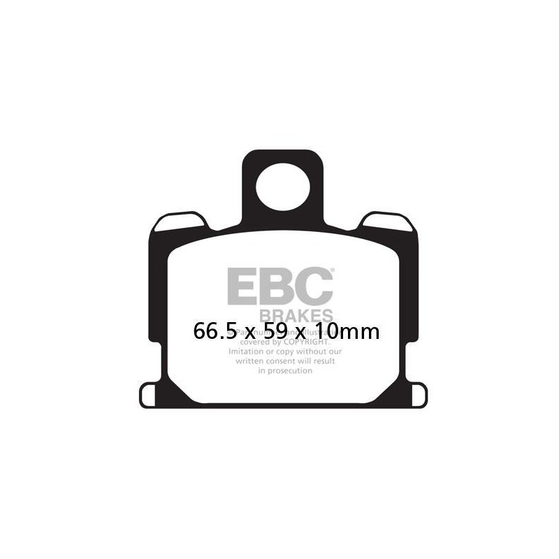 Klocki hamulcowe EBC FA070V V-PAD (kpl. na 1 tarcze)
