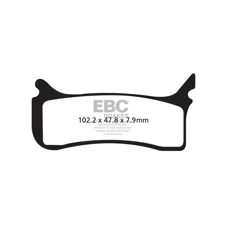 Klocki hamulcowe EBC MXS406 off-road wyczynowe (kpl. na 1 tarcze)