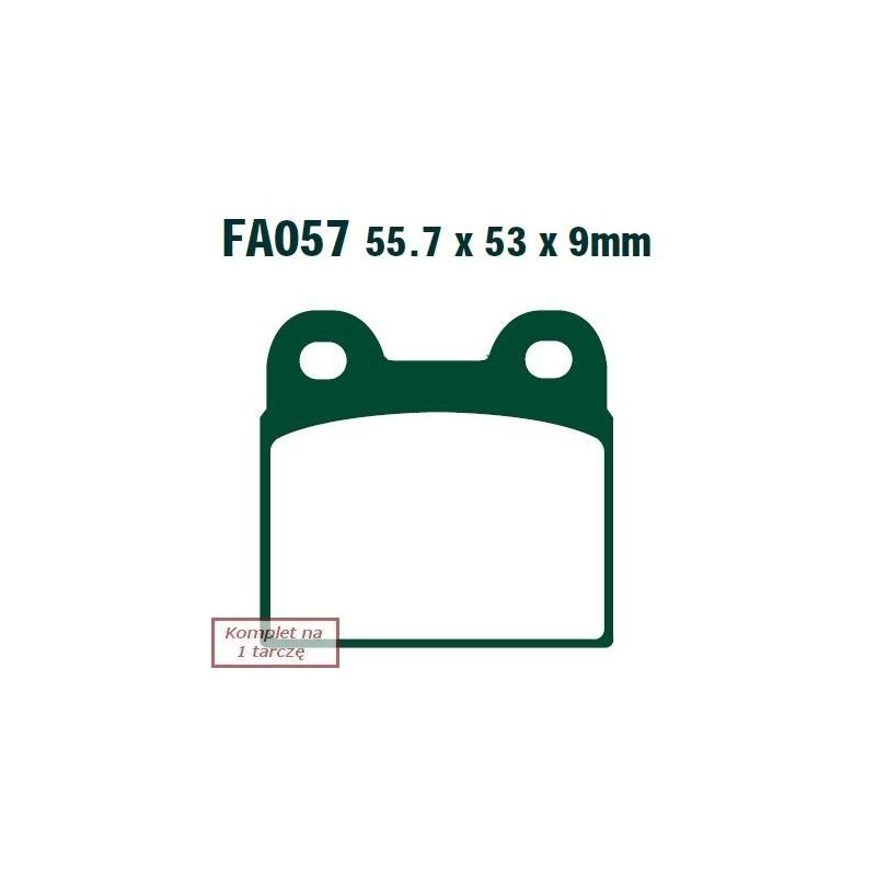 Klocki hamulcowe EBC FA057 (kpl. na 1 tarcze)