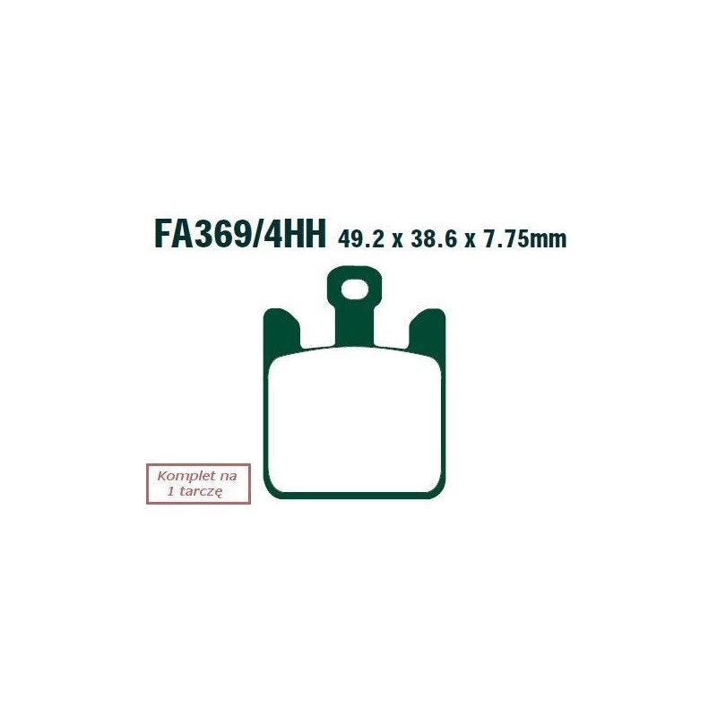 Klocki hamulcowe EBC EPFA369/4HH Extreme Pro (kpl. na 1 tarcze)