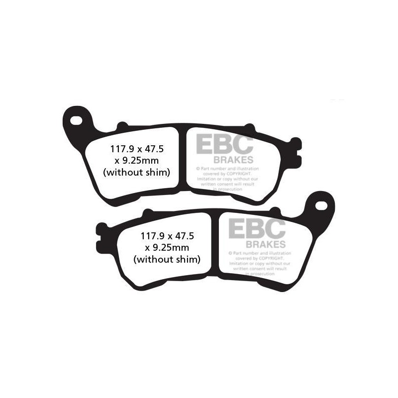 Klocki hamulcowe EBC FA640 (kpl. na 1 tarcze)