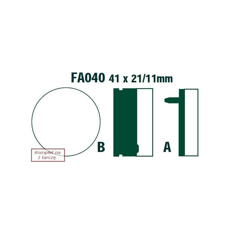 Klocki hamulcowe EBC FA040 (kpl. na 1 tarcze)