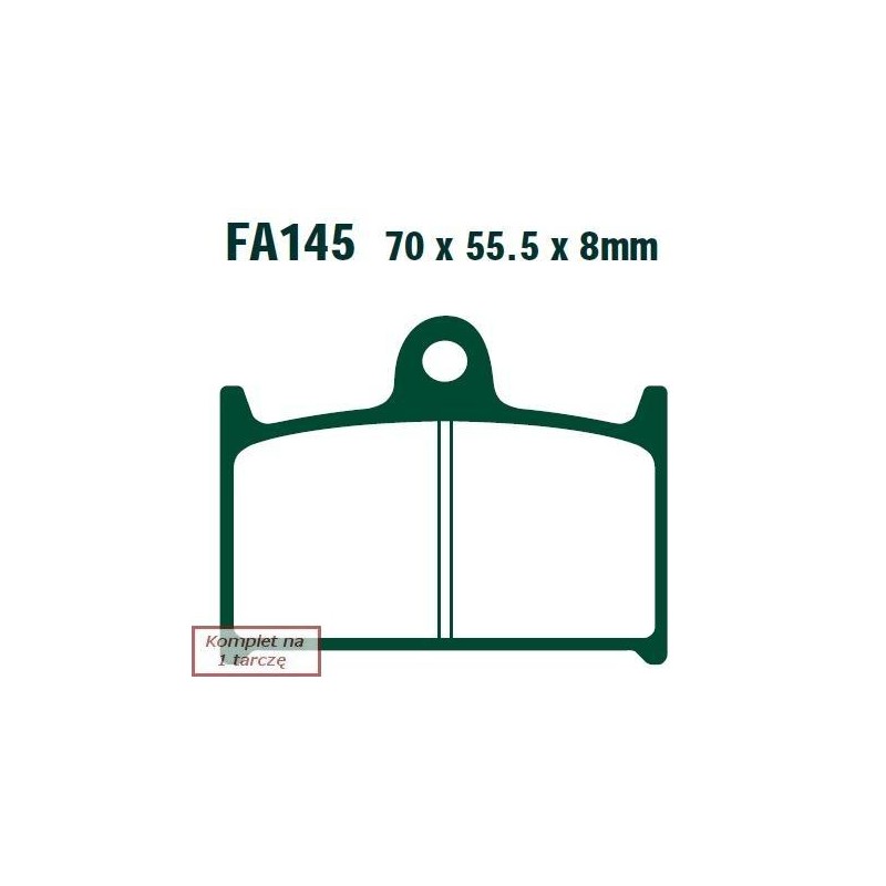 Klocki hamulcowe EBC EPFA145HH Extreme Pro (kpl. na 1 tarcze)