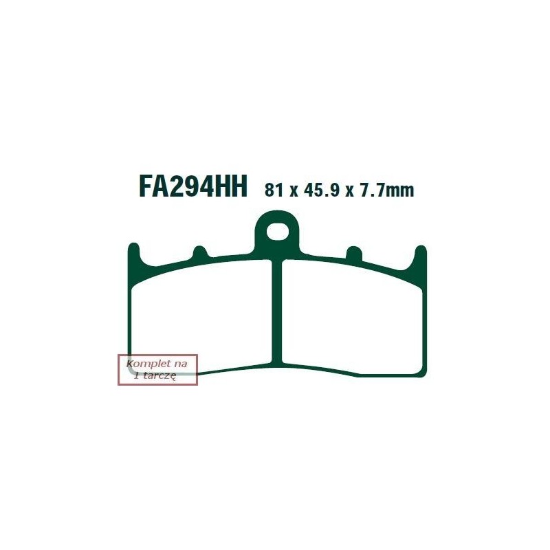 Klocki hamulcowe EBC EPFA294HH Extreme Pro (kpl. na 1 tarcze)