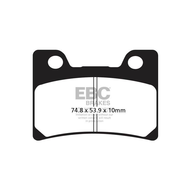 Klocki hamulcowe EBC FA182HH wzmacniane (kpl. na 1 tarcze)