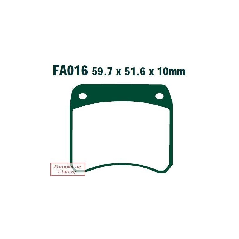 Klocki hamulcowe EBC EPFA016HH Extreme Pro (kpl. na 1 tarcze)