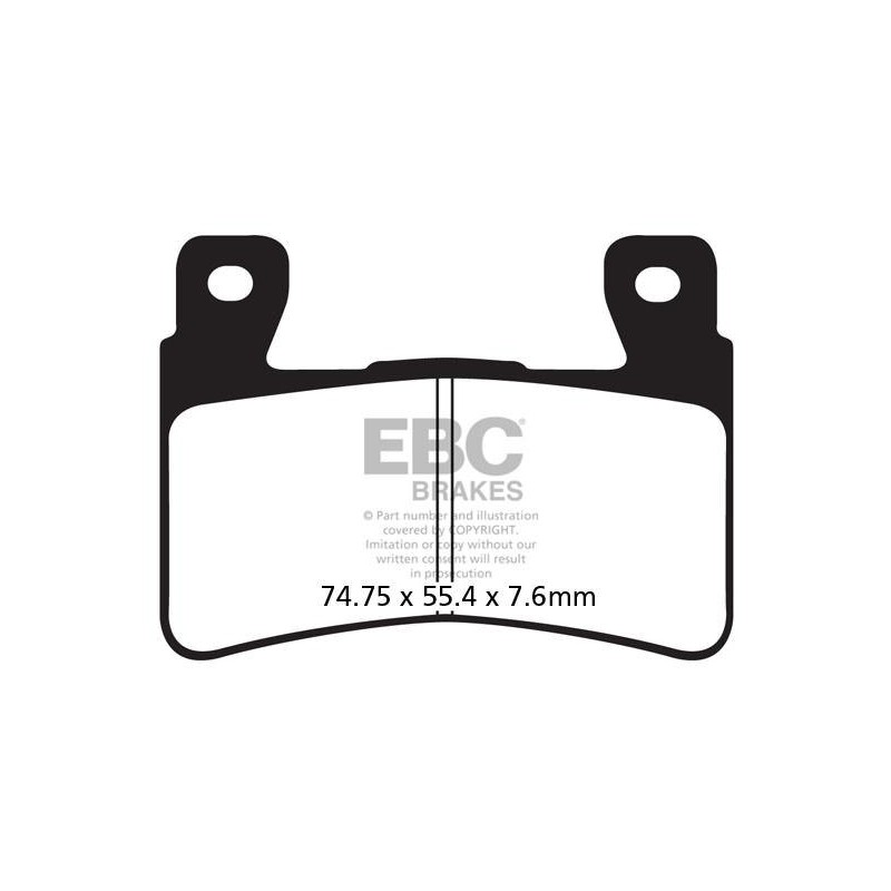 Klocki hamulcowe EBC GPFAX296HH torowe/profesjonalne (kpl. na 1 tarcze)