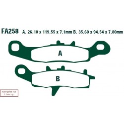 Klocki hamulcowe EBC FA258R...