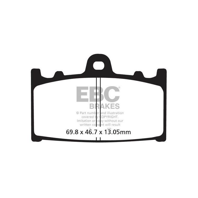 Klocki hamulcowe EBC FA366V V-PAD (kpl. na 1 tarcze)
