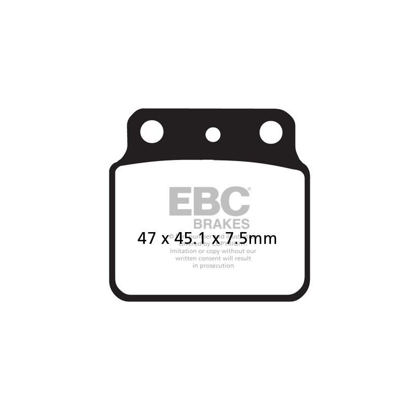 Klocki hamulcowe EBC FA137R (kpl. na 1 tarcze) (odpowiednik PROX 37.207402)