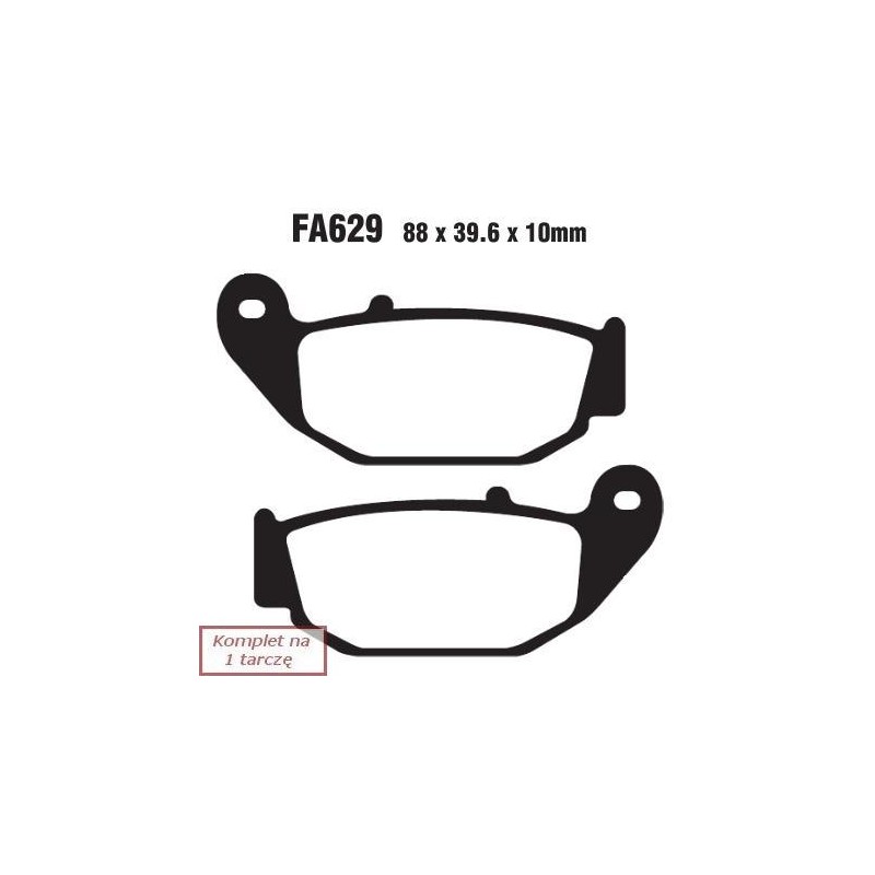 Klocki hamulcowe EBC FA629V V-PAD (kpl. na 1 tarcze)