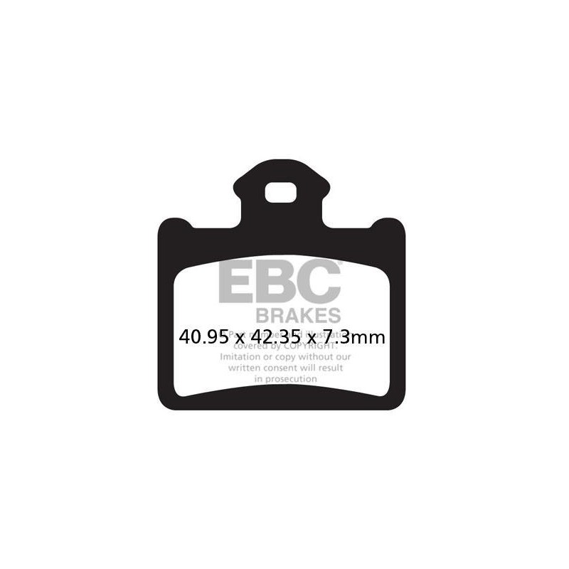 Klocki hamulcowe EBC FA602R (kpl. na 1 tarcze) (odpowiednik PROX 37.289102)