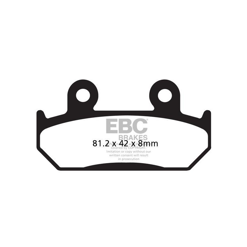 Klocki hamulcowe EBC FA121HH wzmacniane (kpl. na 1 tarcze)