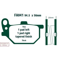 Klocki hamulcowe EBC FA041V...