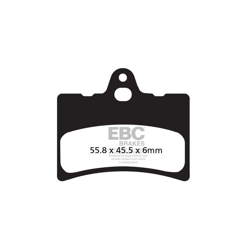 Klocki hamulcowe EBC FA156 (kpl. na 1 tarcze) Klocki hamulcowe EBC FA156 (kpl. na 1 tarcze)