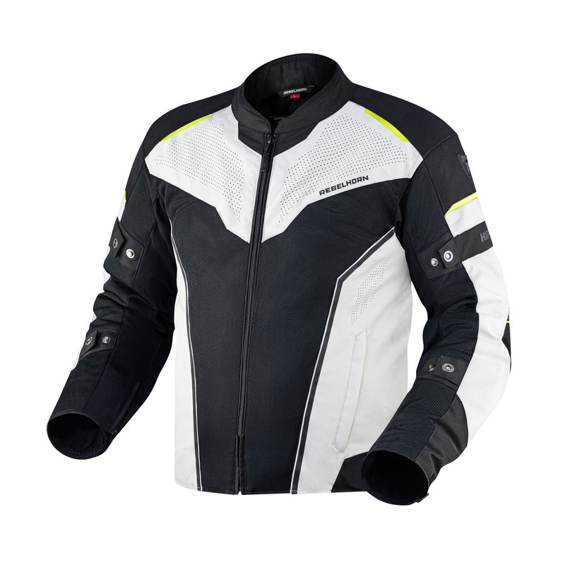 KURTKA TEKSTYLNA REBELHORN HIFLOW IV BLACK/SILVER/FLO YELLOW 