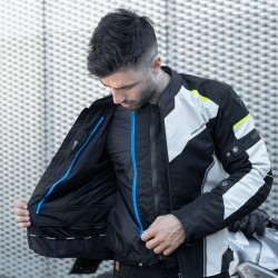 KURTKA TEKSTYLNA REBELHORN HIFLOW IV BLACK/SILVER/FLO YELLOW 