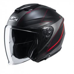 KASK HJC I30 SLIGHT BLACK/RED 