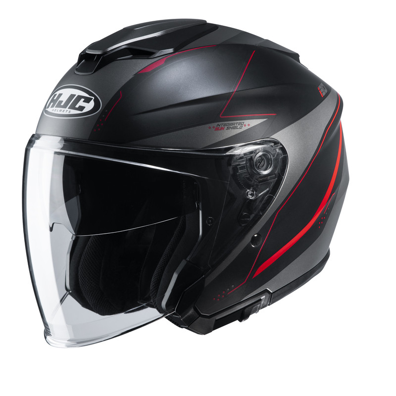 KASK HJC I30 SLIGHT BLACK/RED 