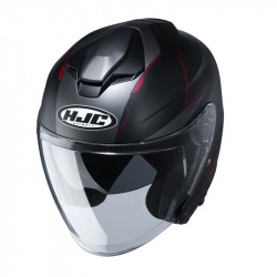 KASK HJC I30 SLIGHT BLACK/RED 