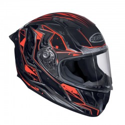 KASK OZONE INTEGRALNY SPRINT BLACK/GREY/FLO RED 
