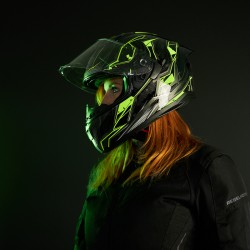 KASK OZONE INTEGRALNY SPRINT BLACK/GREY/FLO RED 
